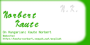 norbert kaute business card
